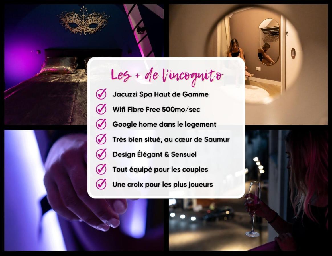 Апартаменты L'Incognito - Romantisme - Vin - Jacuzzi Сомюр Экстерьер фото